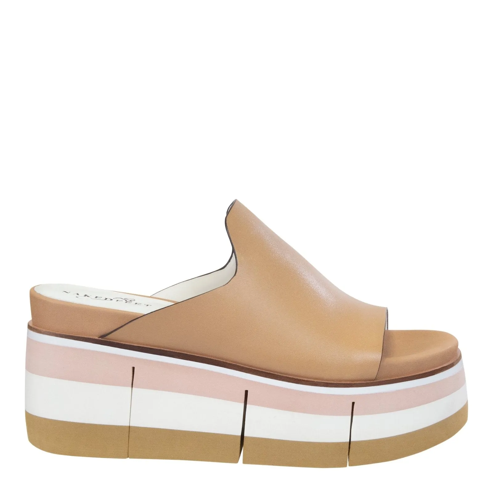 Naked Feet: Flow in ECRU Platform Sandals