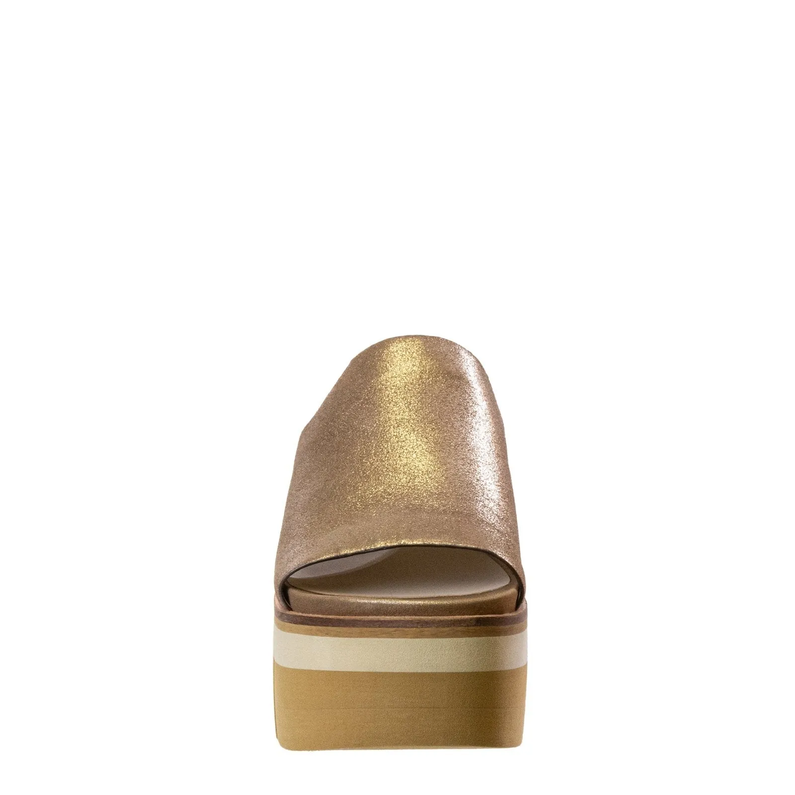 Naked Feet: FLOW in GOLD Platform Sandals