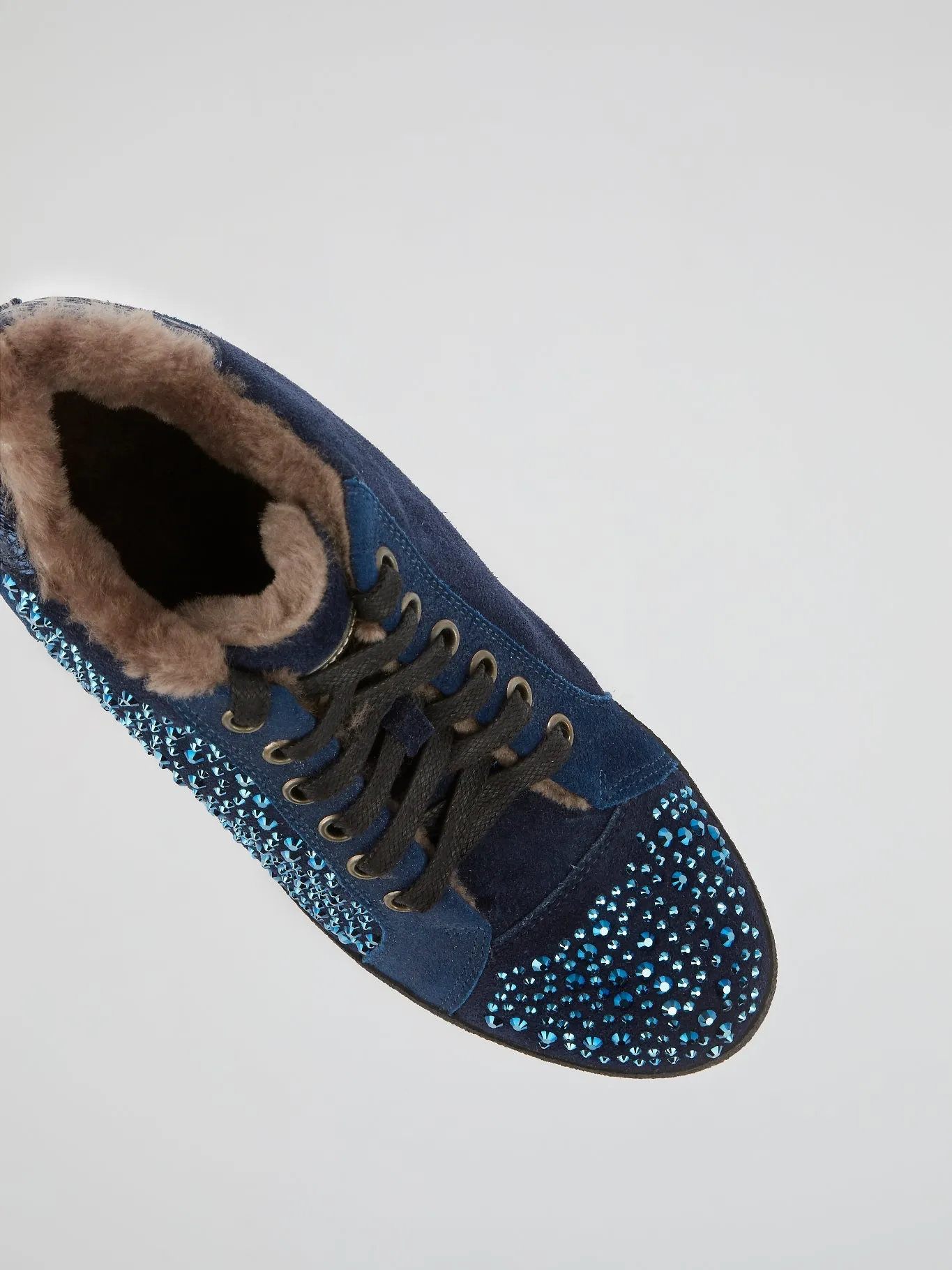 Navy Multi-Stud Hidden Heel Sneakers