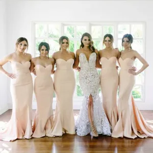 New Arrival Sweet Heart Mermaid Sexy Long Wedding Party Dresses For Maid of Honor, WG113