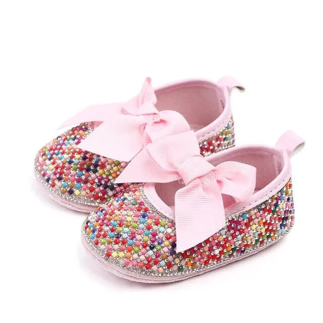 Newborn Baby and Toddlers Rainbow Sequins Shoes