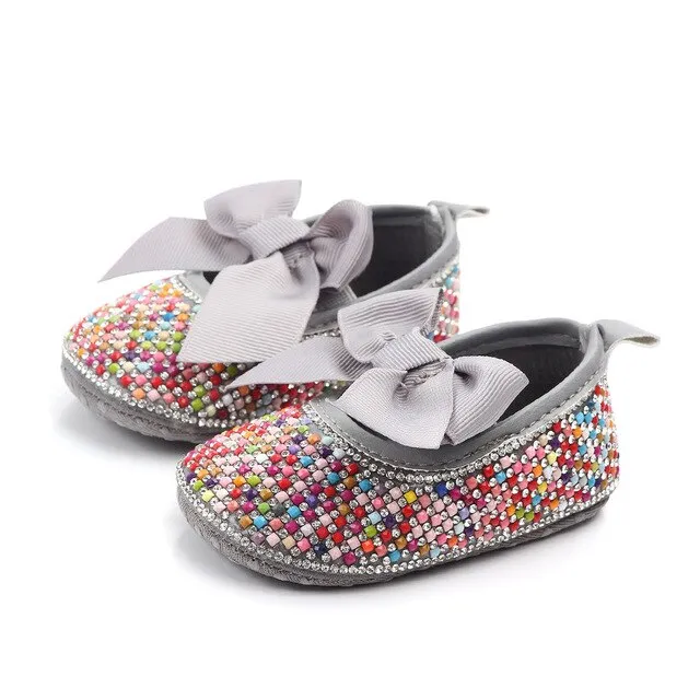 Newborn Baby and Toddlers Rainbow Sequins Shoes