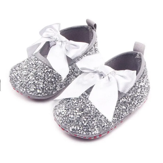 Newborn Baby and Toddlers Rainbow Sequins Shoes