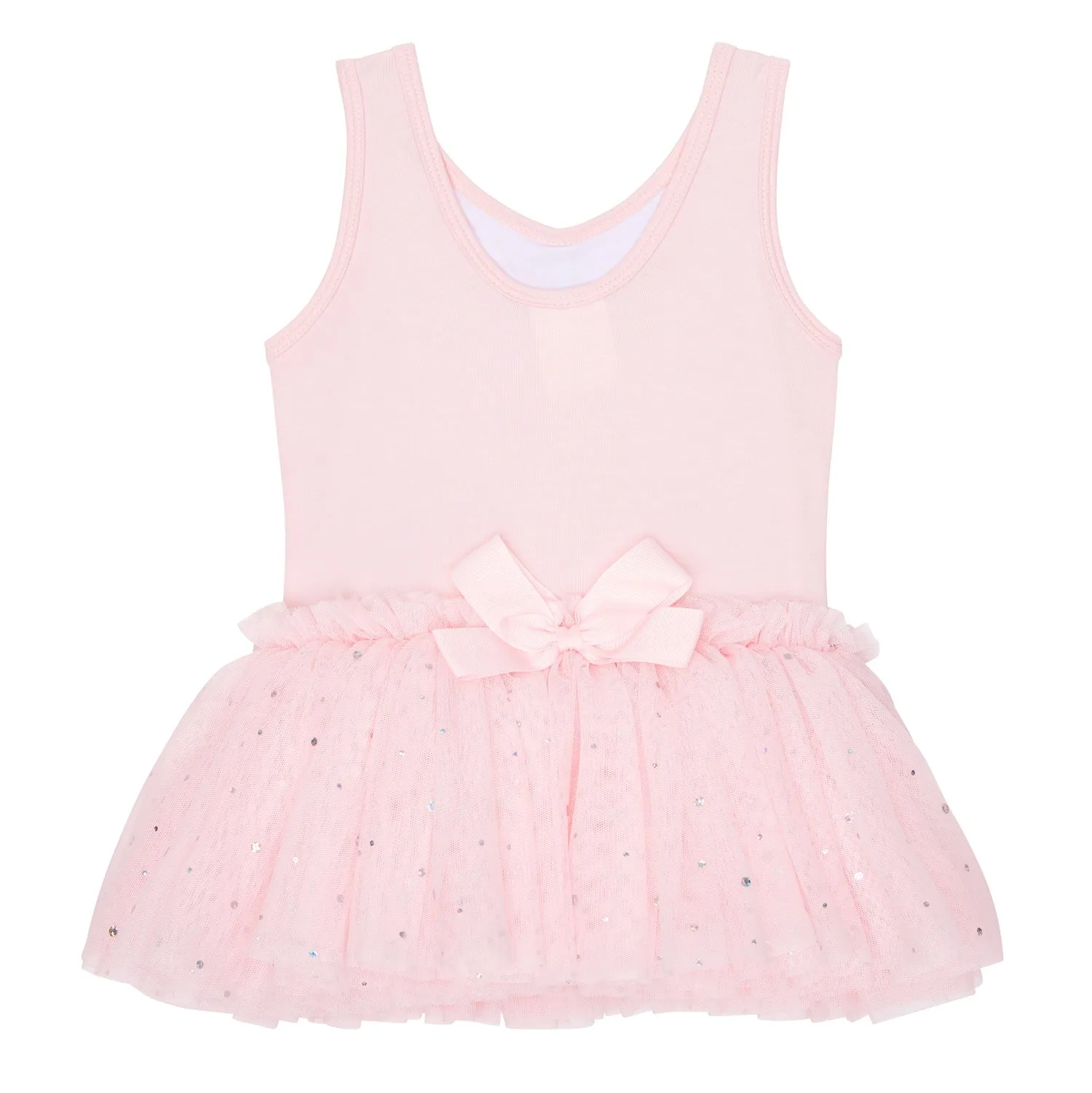 Nina: Baby Ballet Sequin Tutu Dress with Bow in Pink