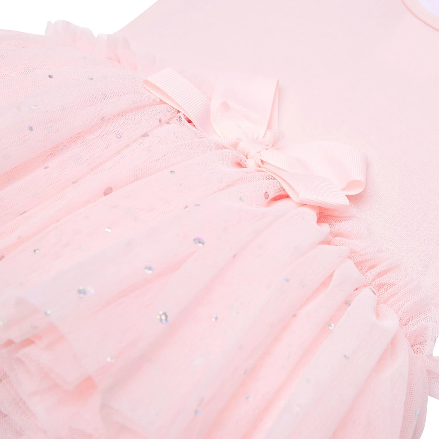 Nina: Baby Ballet Sequin Tutu Dress with Bow in Pink