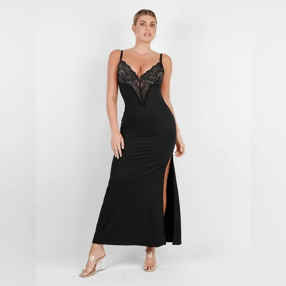 NWOT Popilush Shapewear Lace Dress Sheer Mesh Cover-Up