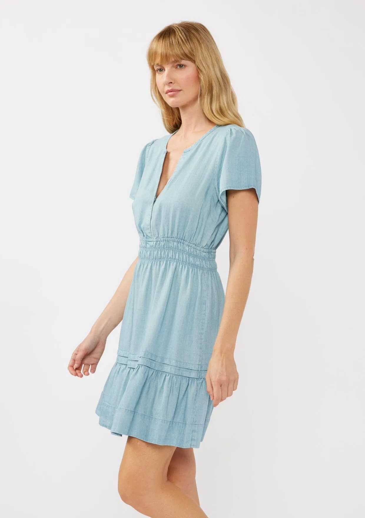 Ocean Mist Tencel Mini Dress