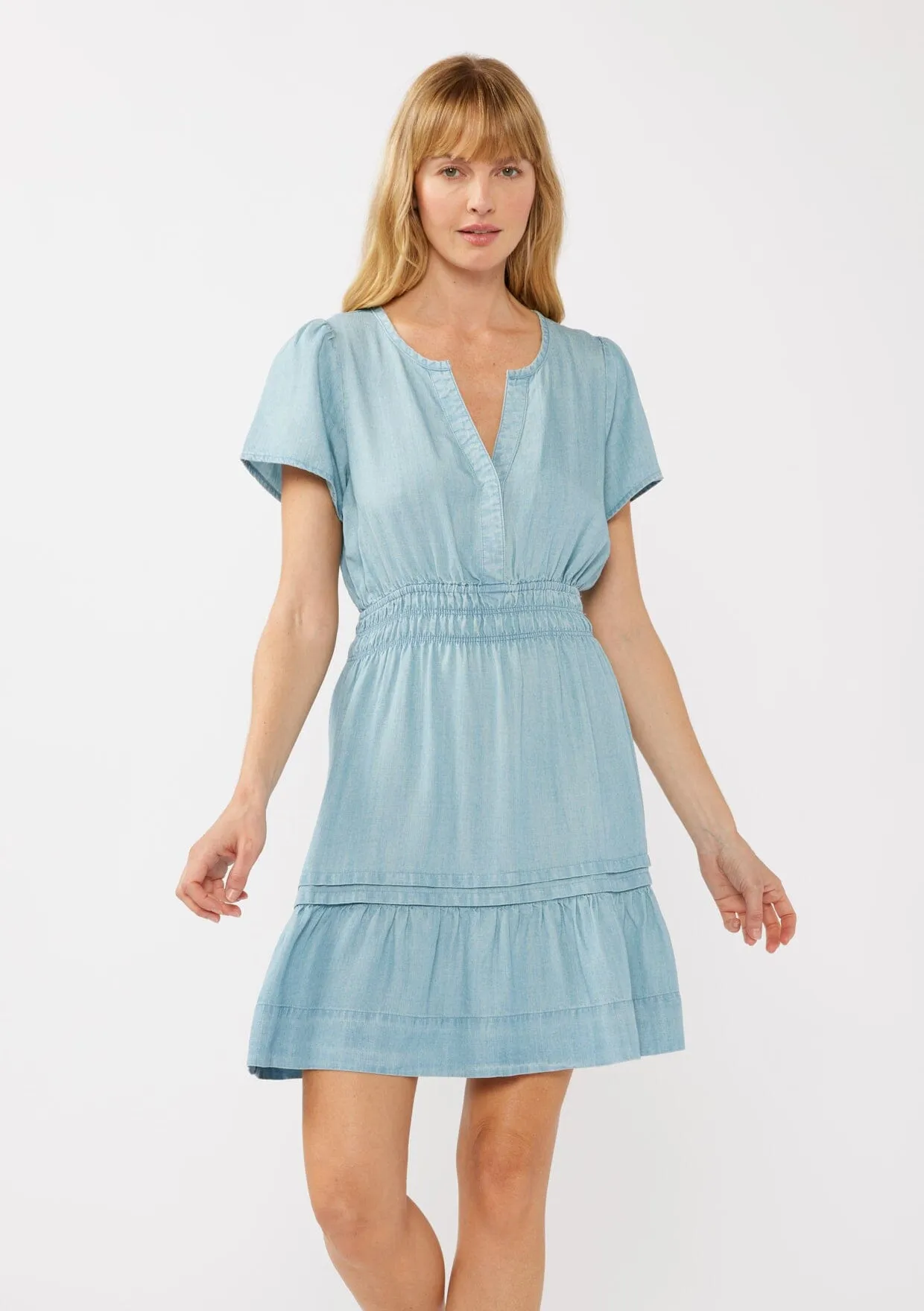 Ocean Mist Tencel Mini Dress