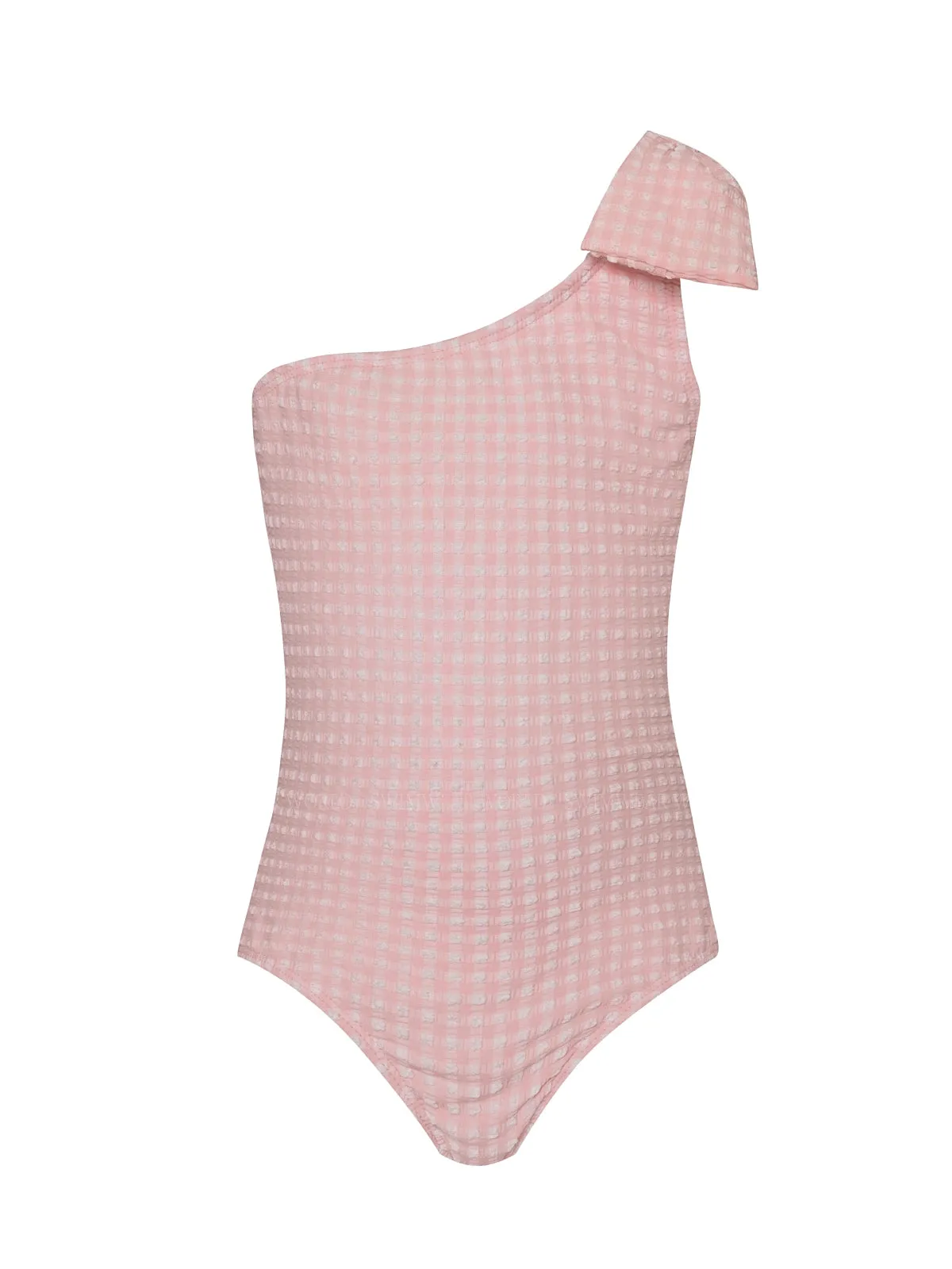 One Shoulder Bow One Piece