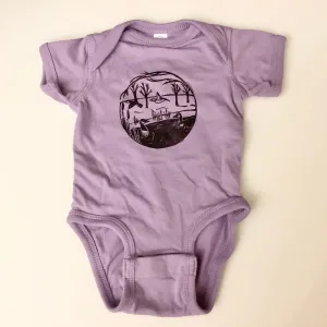 Onesie “Flit” Lilac Newborn Size