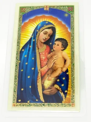 Our Lady of Guadalupe Novena for the Unborn Laminated Holy Card (Plastic Covered)