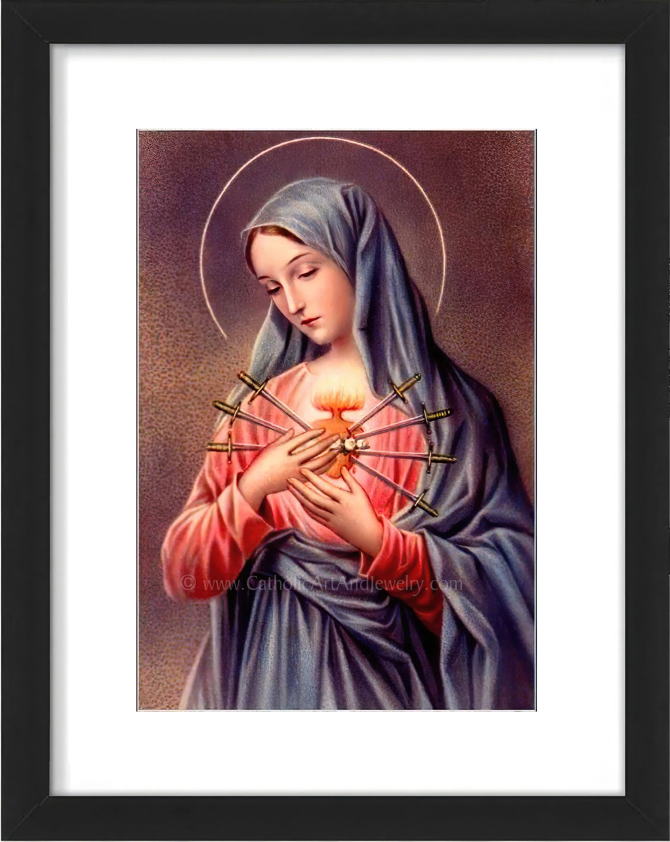 Our Lady of Sorrows – Traditional Catholic Art Print – Archival Quality