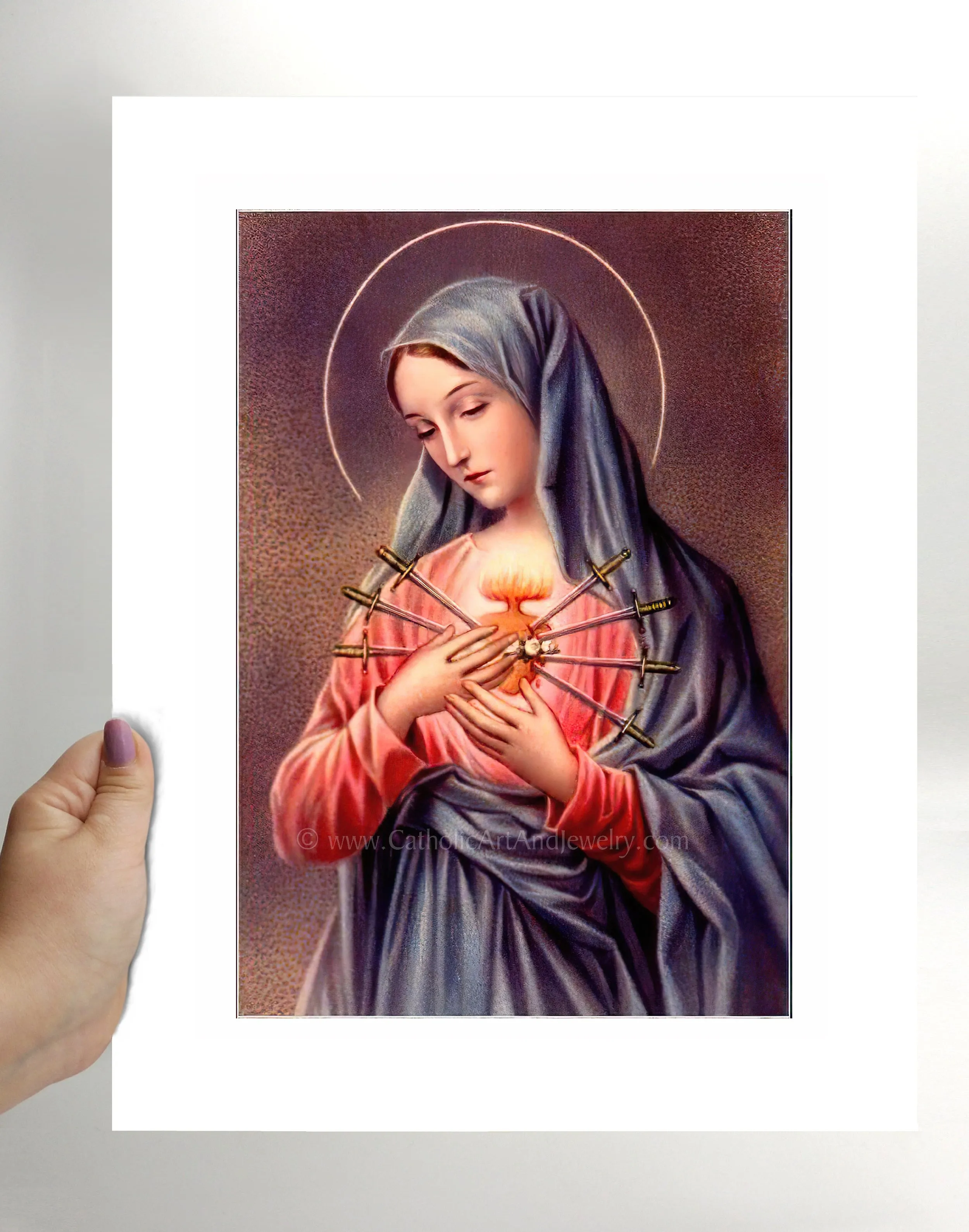 Our Lady of Sorrows – Traditional Catholic Art Print – Archival Quality
