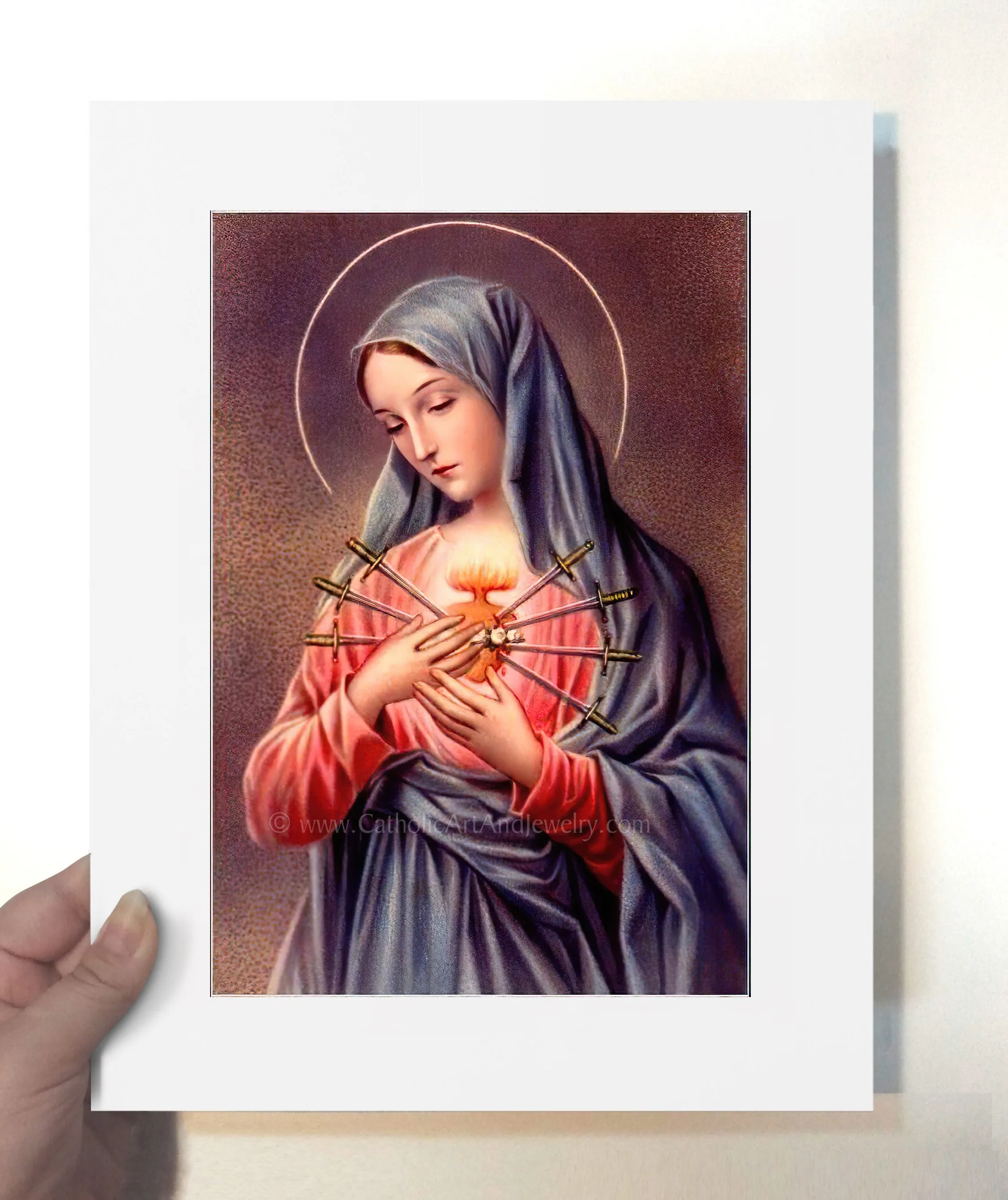 Our Lady of Sorrows – Traditional Catholic Art Print – Archival Quality
