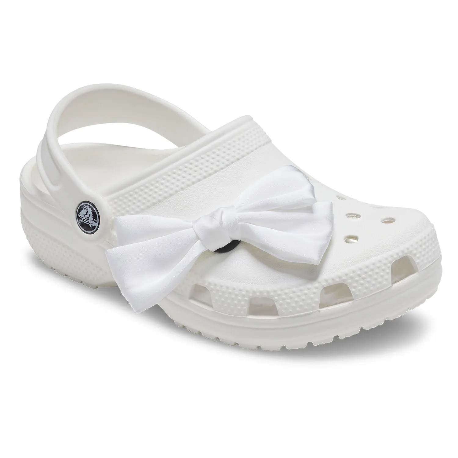 Oversized Regal White Bow Jibbitz
