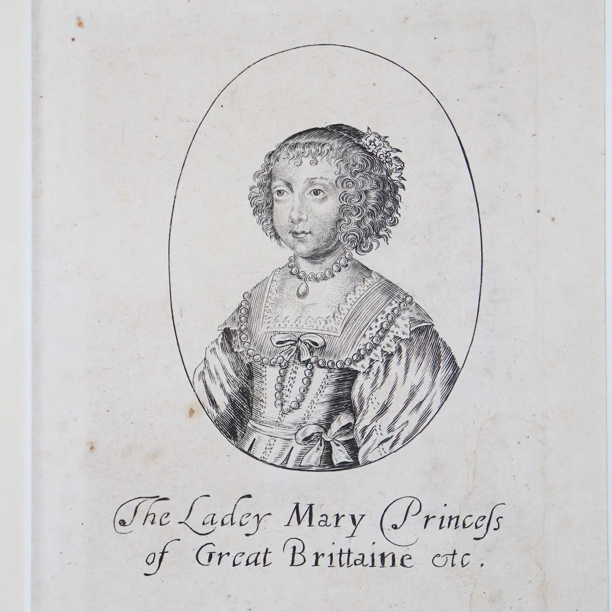 Pair WILLIAM MARSHALL Engravings on Paper, William of Nassau and Lady Mary