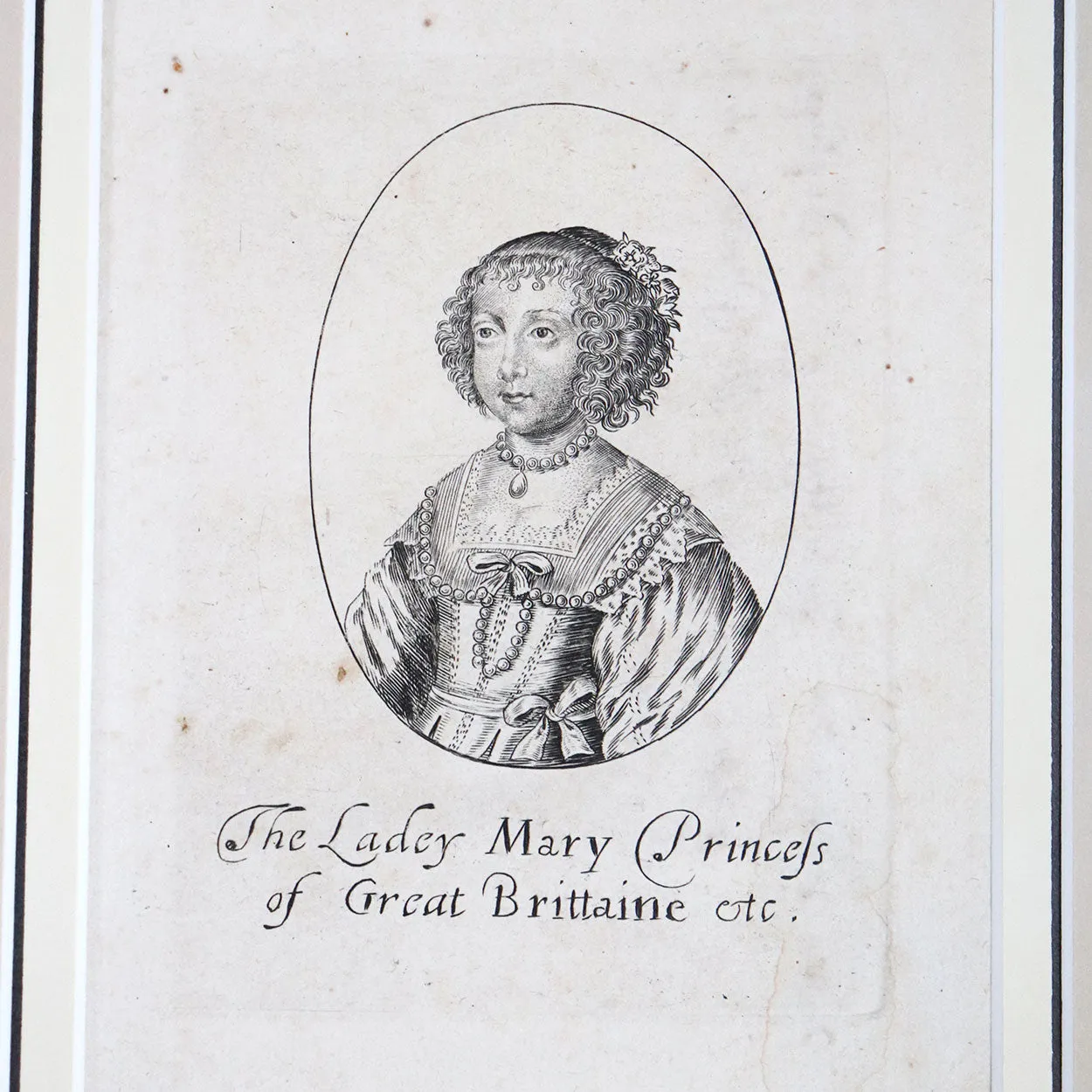 Pair WILLIAM MARSHALL Engravings on Paper, William of Nassau and Lady Mary