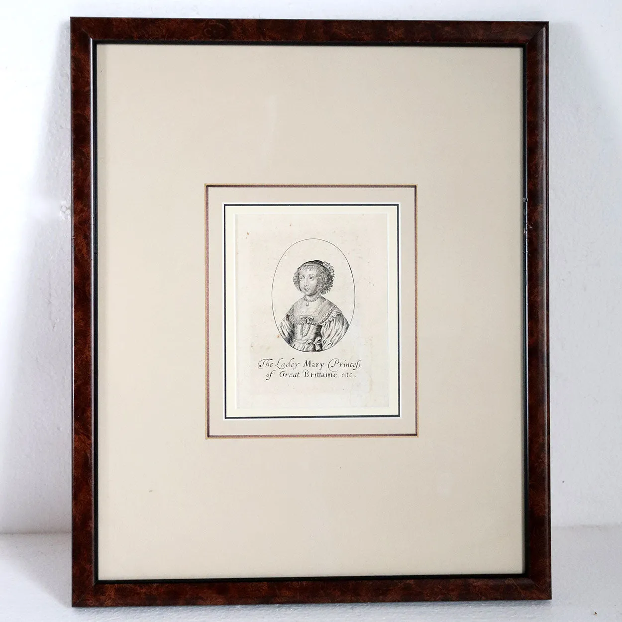 Pair WILLIAM MARSHALL Engravings on Paper, William of Nassau and Lady Mary