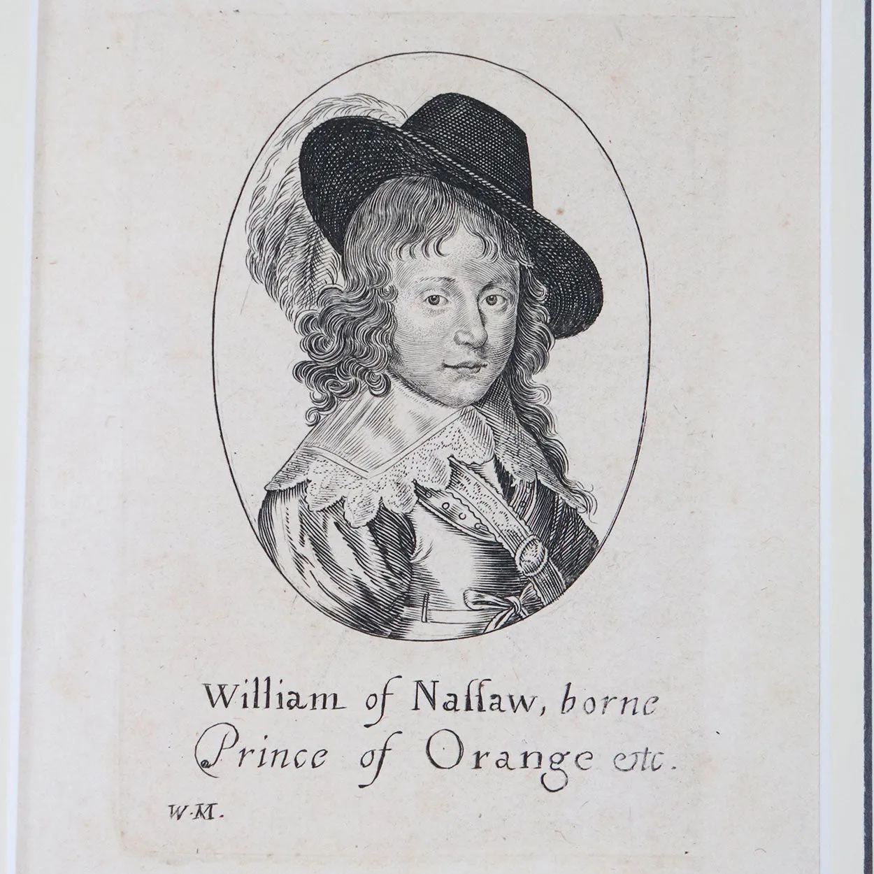 Pair WILLIAM MARSHALL Engravings on Paper, William of Nassau and Lady Mary