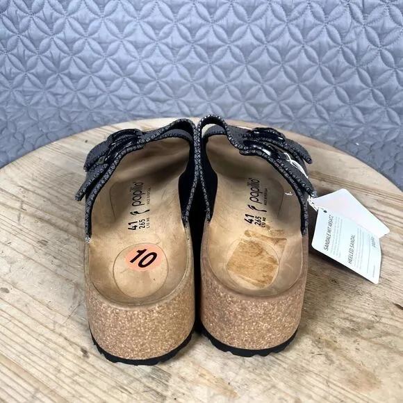 Papillio by Birkenstock Sandals Women's 10 (41) Narrow Gabriela Wedge Gray NWT