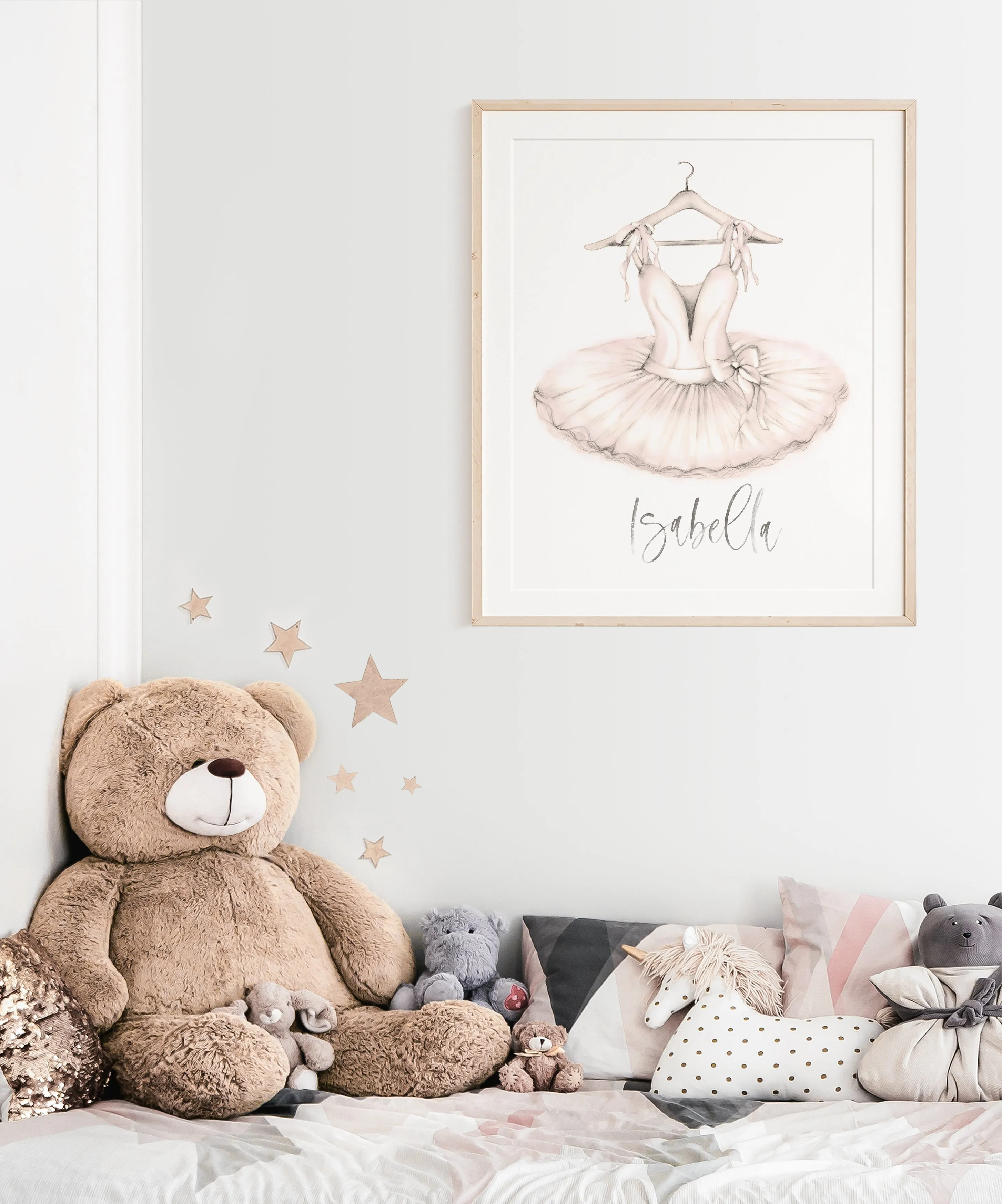 Personalized Ballet Tutu Art Print