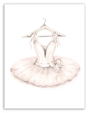 Personalized Ballet Tutu Art Print