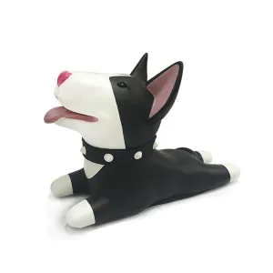 Pet Me Doggie Black Bull Terrier Door Stopper