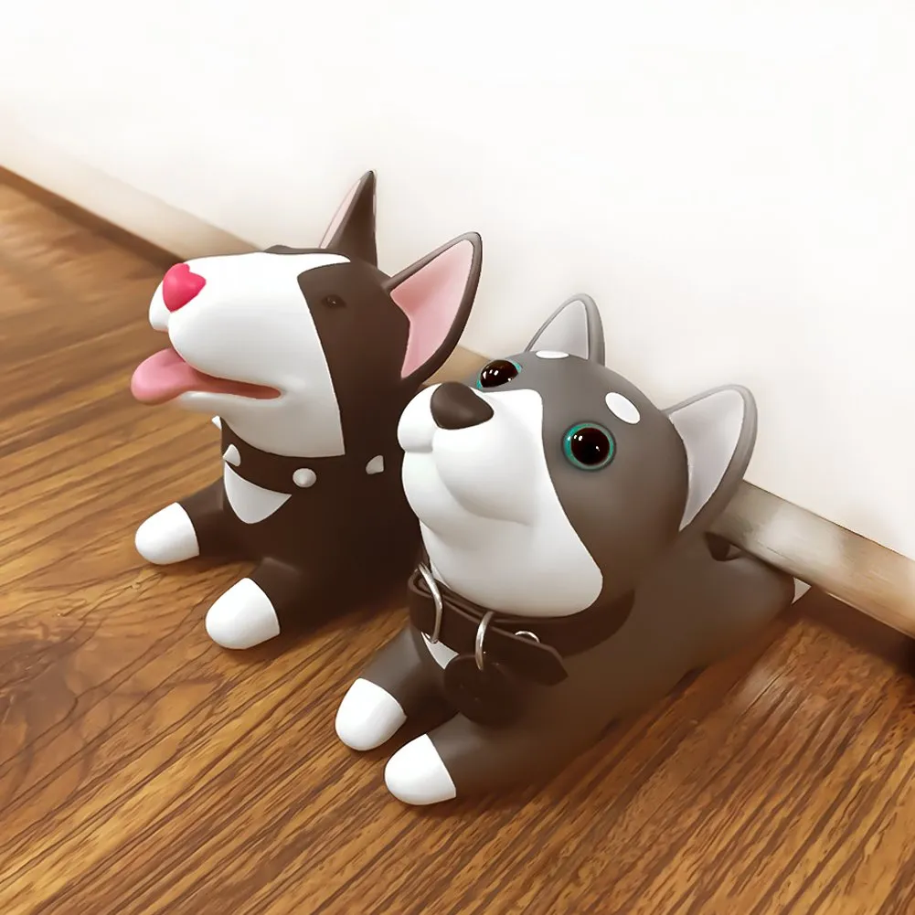 Pet Me Doggie Black Bull Terrier Door Stopper