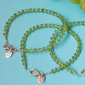 Petite Peridot Classic Signature Bracelet