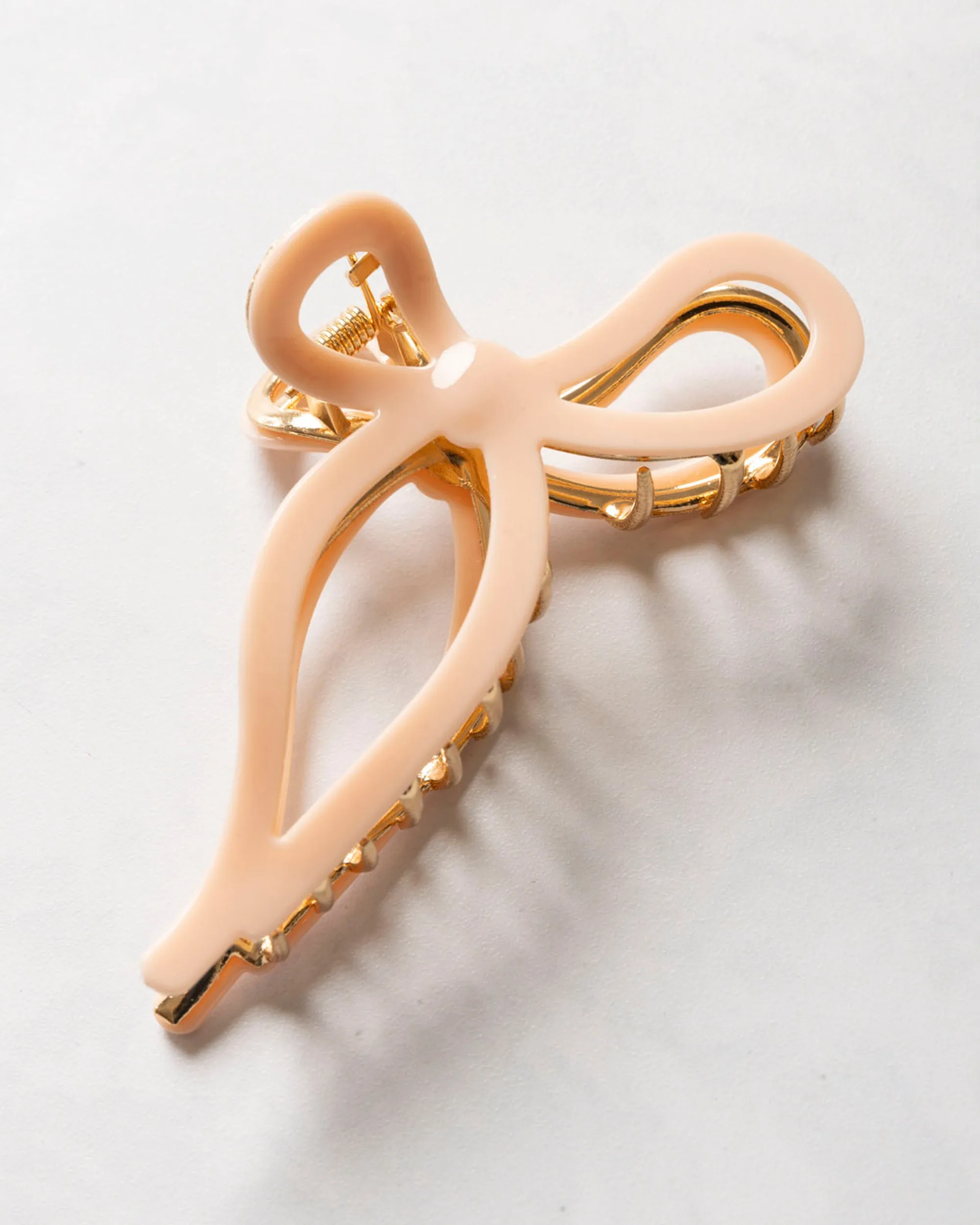 Pink - Ballet Bow Acetate Claw Clip - Solar Eclipse