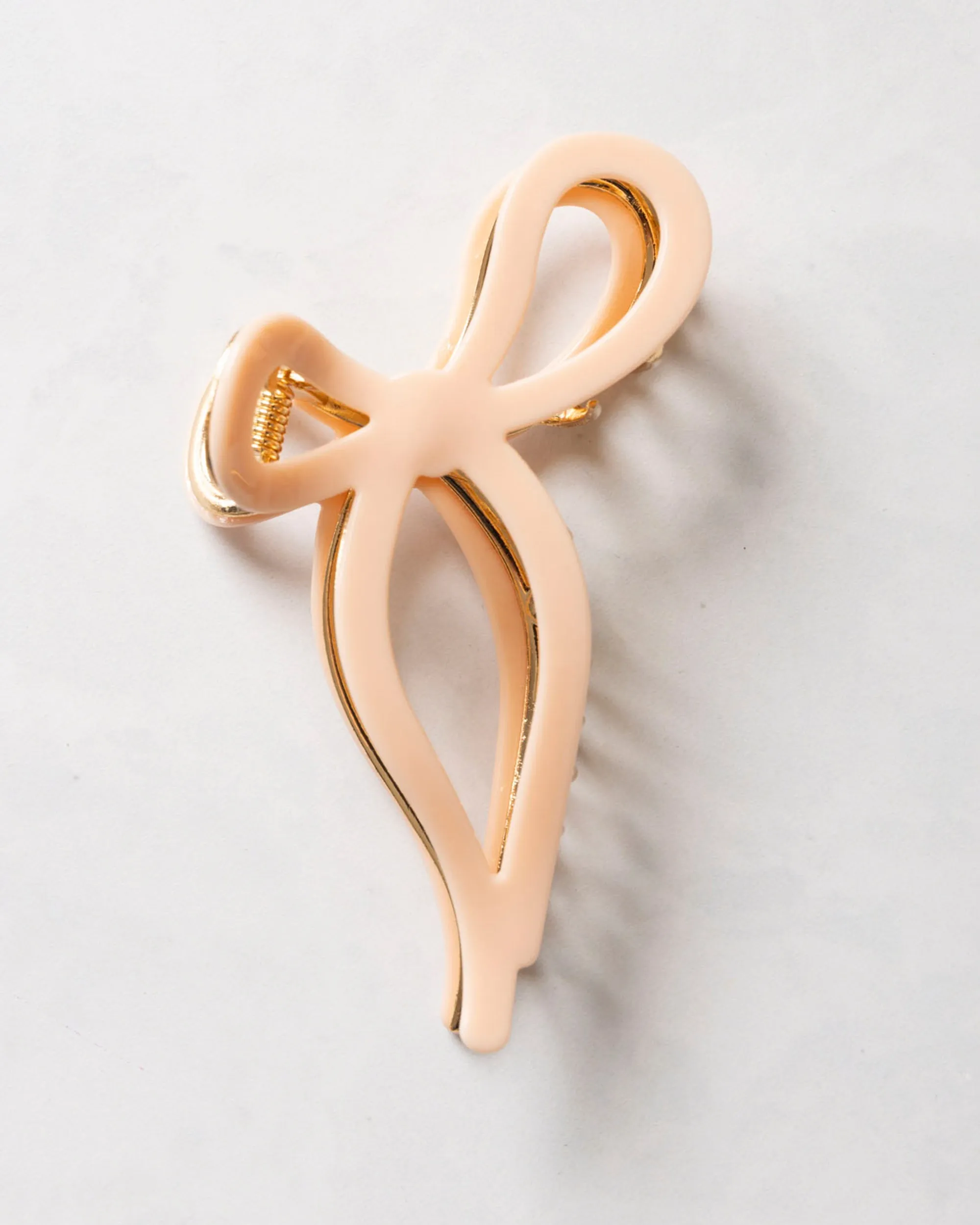 Pink - Ballet Bow Acetate Claw Clip - Solar Eclipse