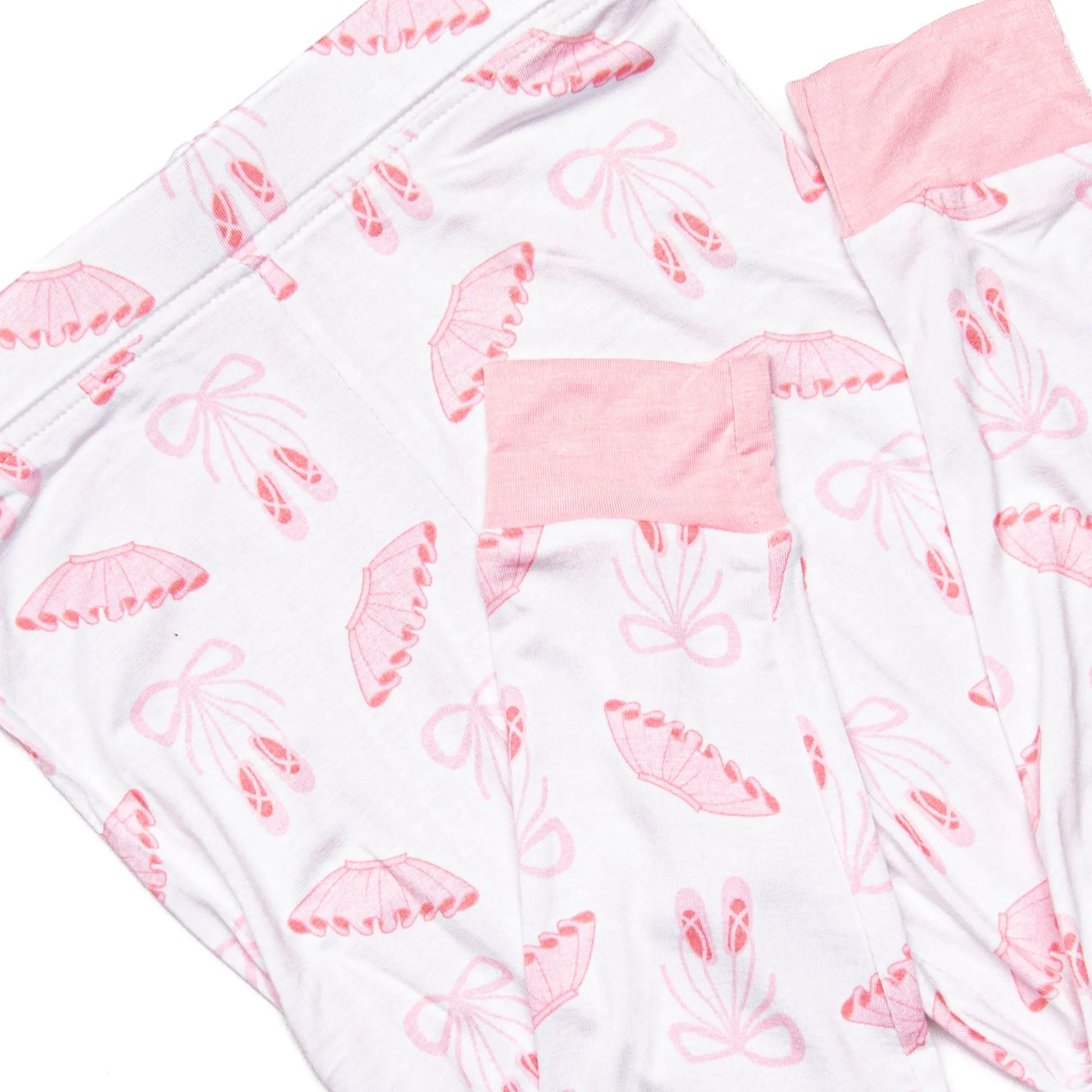 Plies and Pirouettes Bamboo Pajama Set, Pink