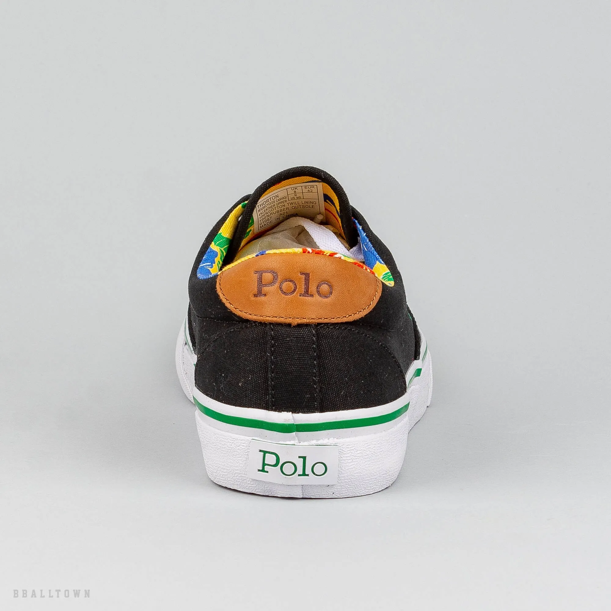 Polo Ralph Lauren THORTON SNEAKERS Black/English Green Pp