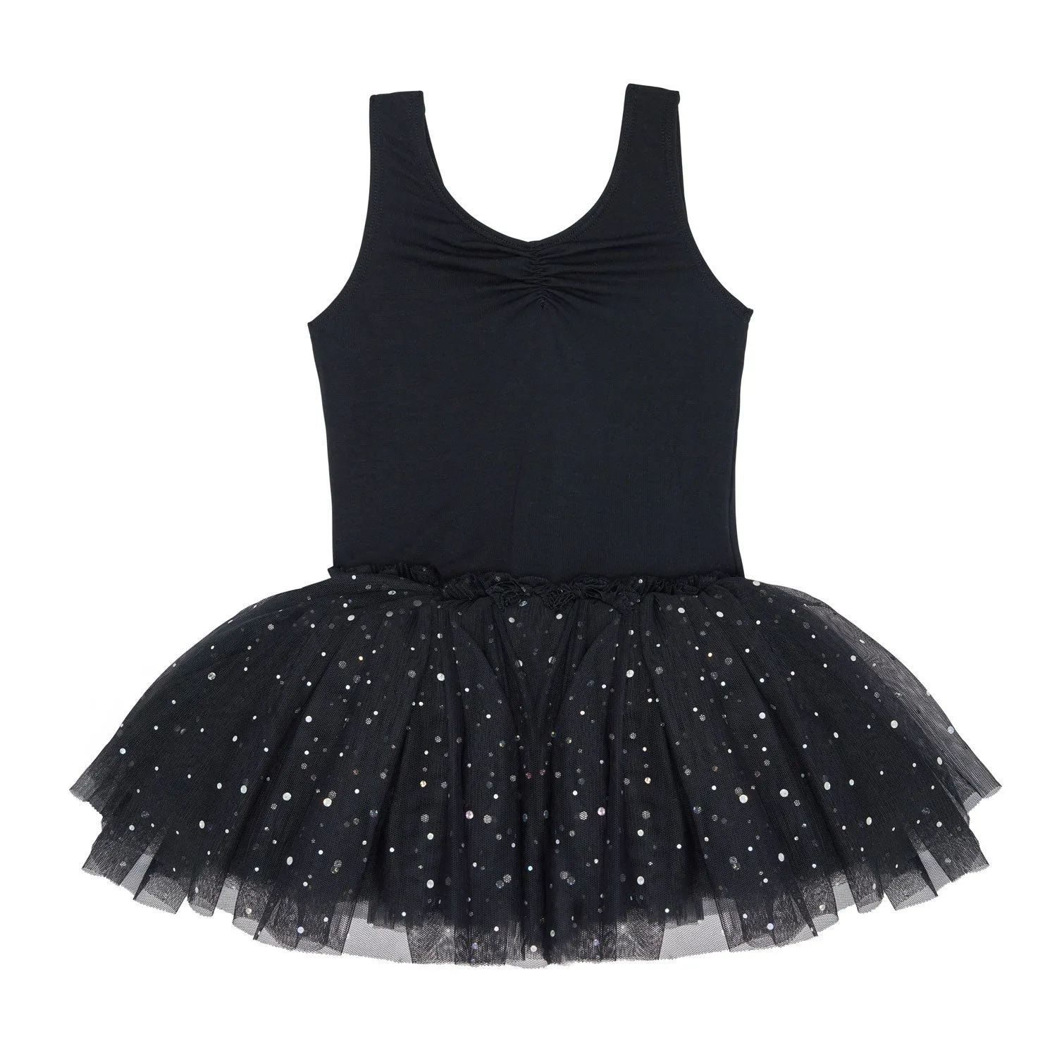 Raya: Sequin Tutu Dress with Bow in Black