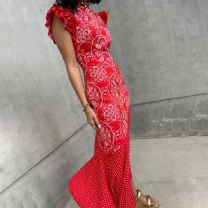 Red Bandana Remi Dress