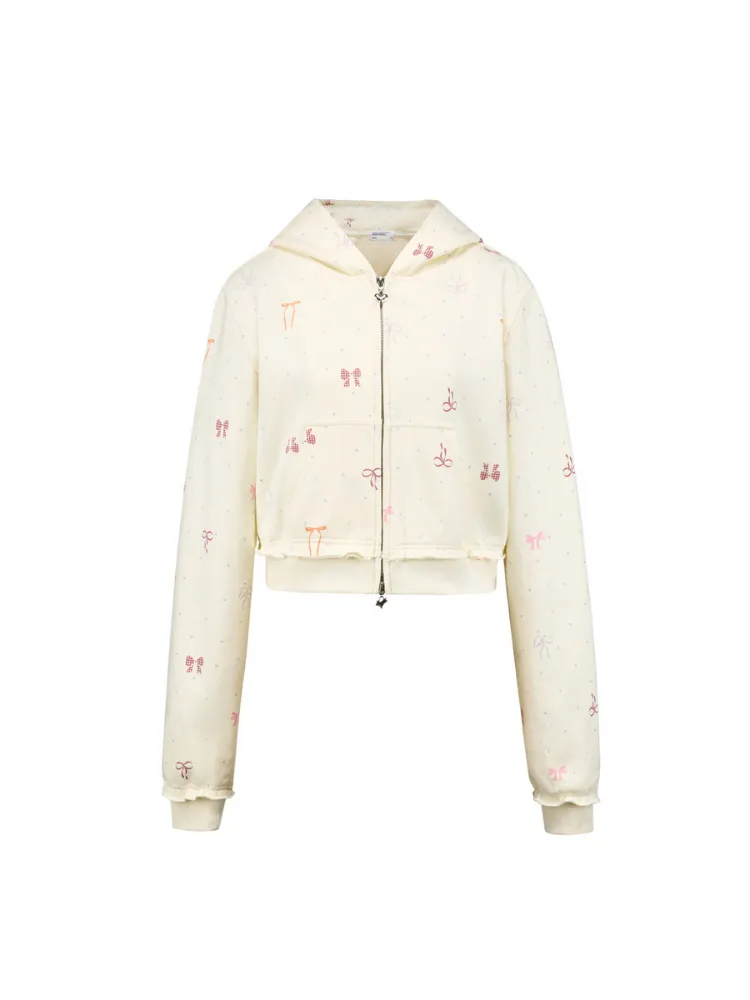 Ribbon Ballet Zip-up Hoodie