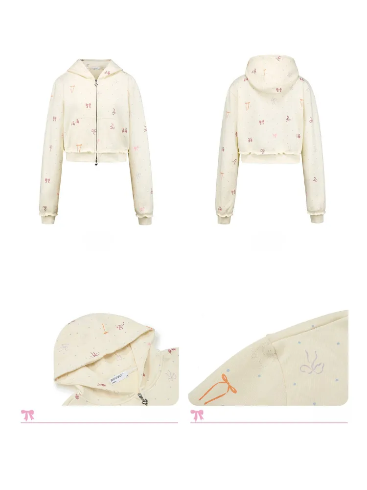 Ribbon Ballet Zip-up Hoodie
