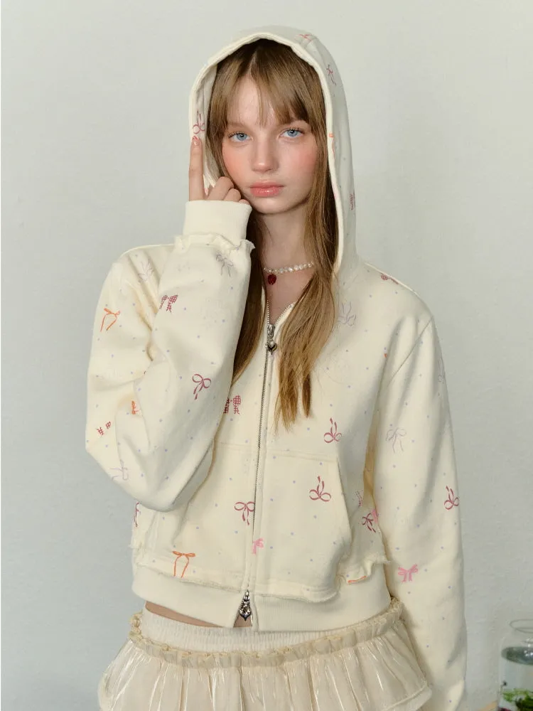 Ribbon Ballet Zip-up Hoodie