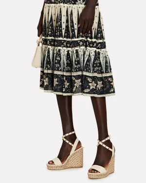 Rockstud Espadrille Wedge Sandals