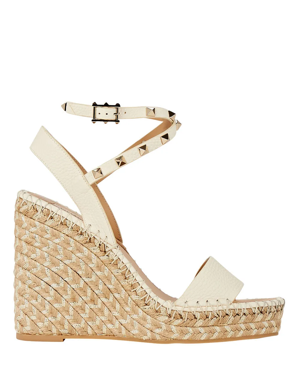 Rockstud Espadrille Wedge Sandals