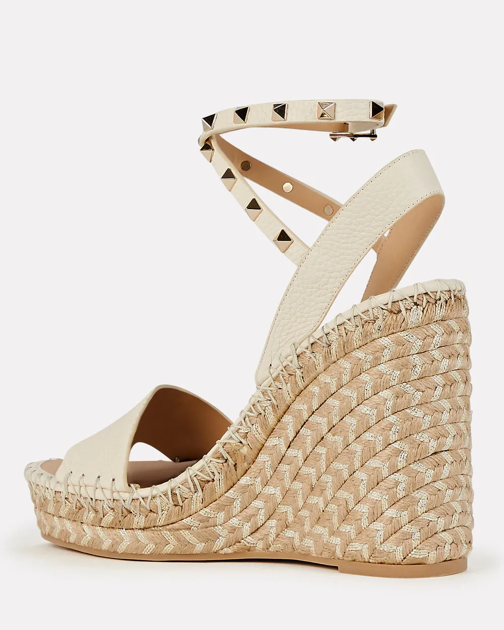 Rockstud Espadrille Wedge Sandals