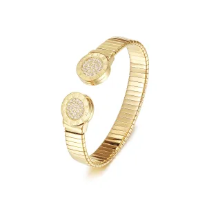 Roman Numerals Cuff Bangle