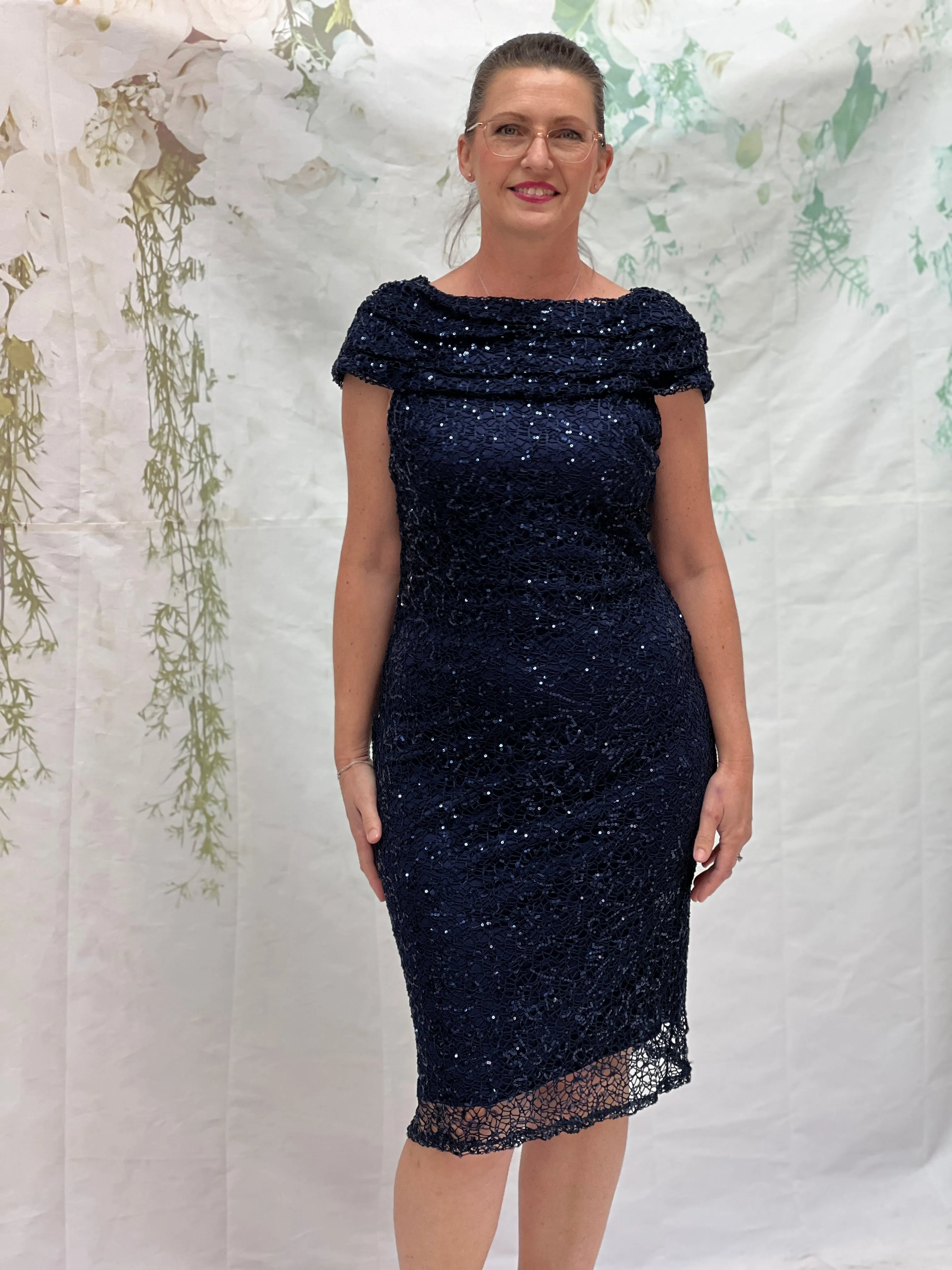 Rosmin Navy Evening Dress