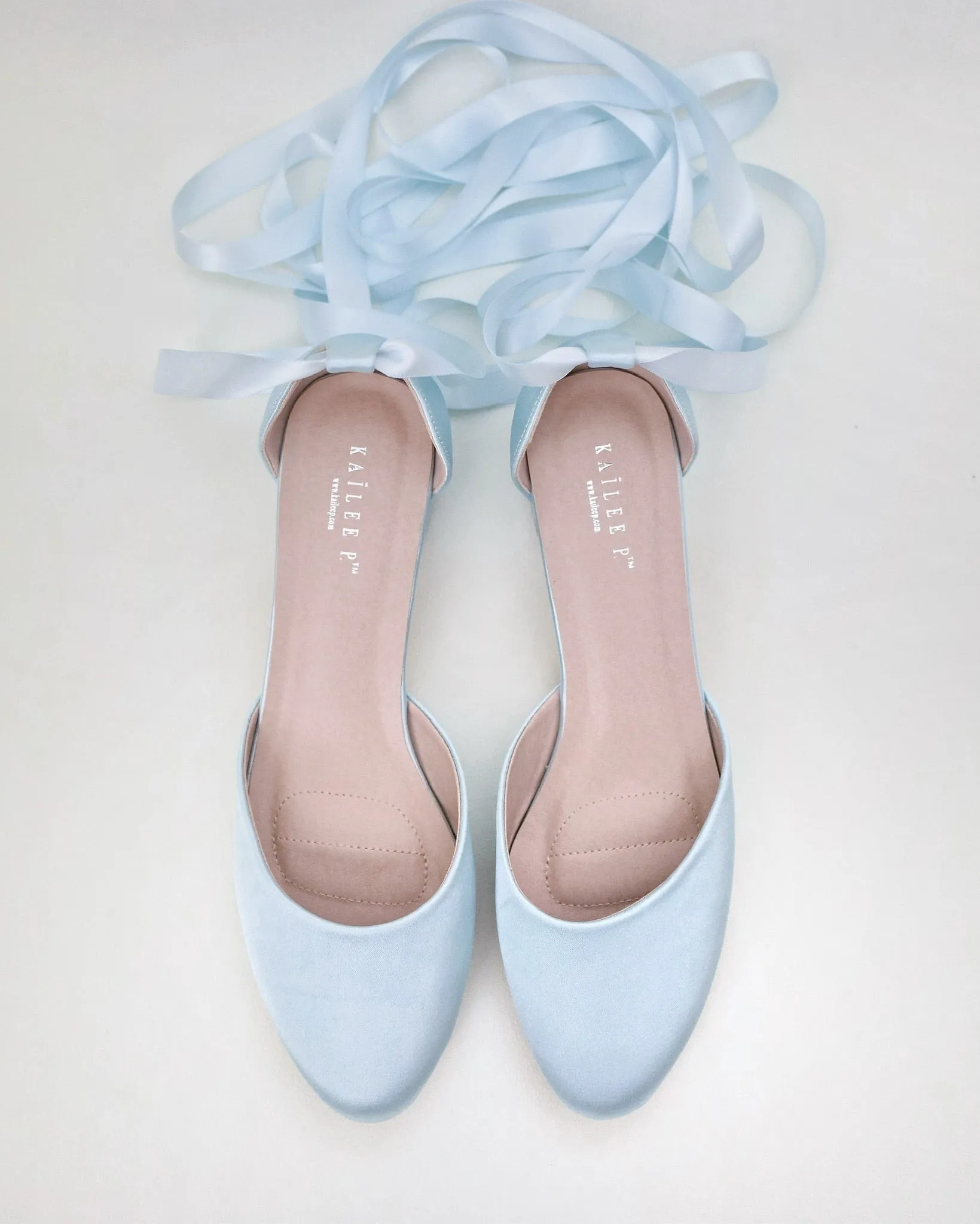 Round Toe Satin Block Heel with Ballerina Lace Up