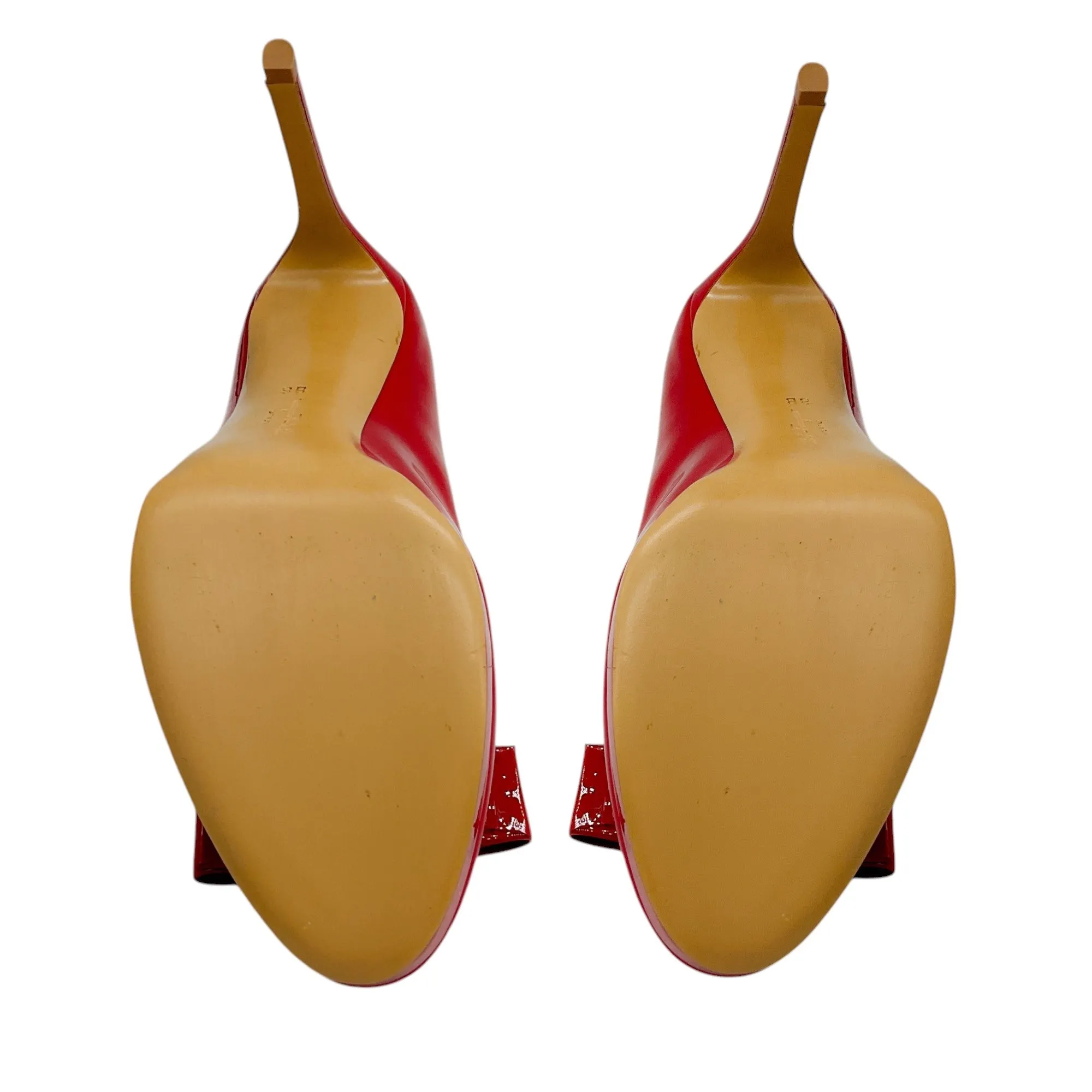 Salvatore Ferragamo Red Bow Detail Patent Leather Pumps