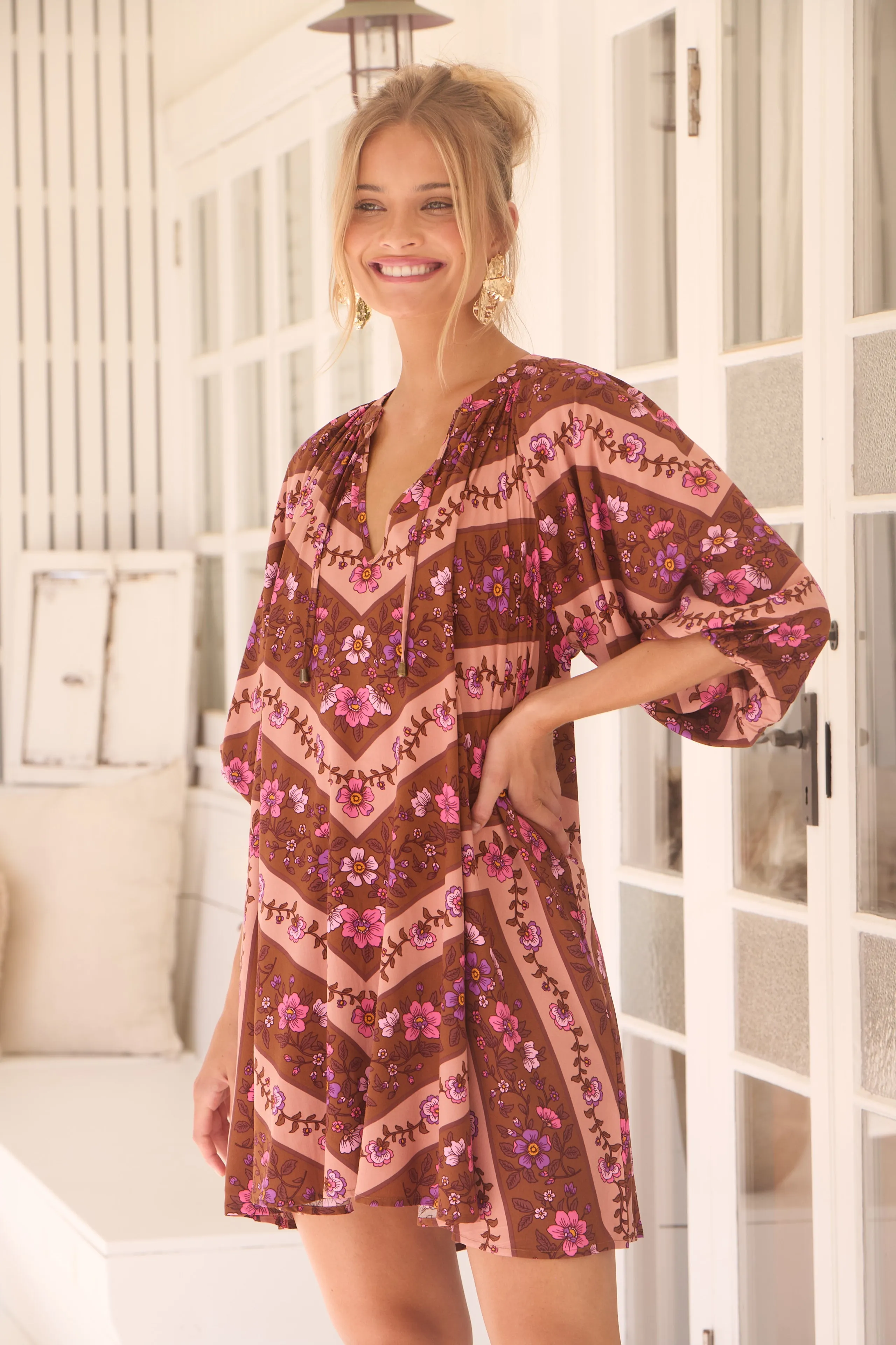Savanna Print Cove Mini Dress