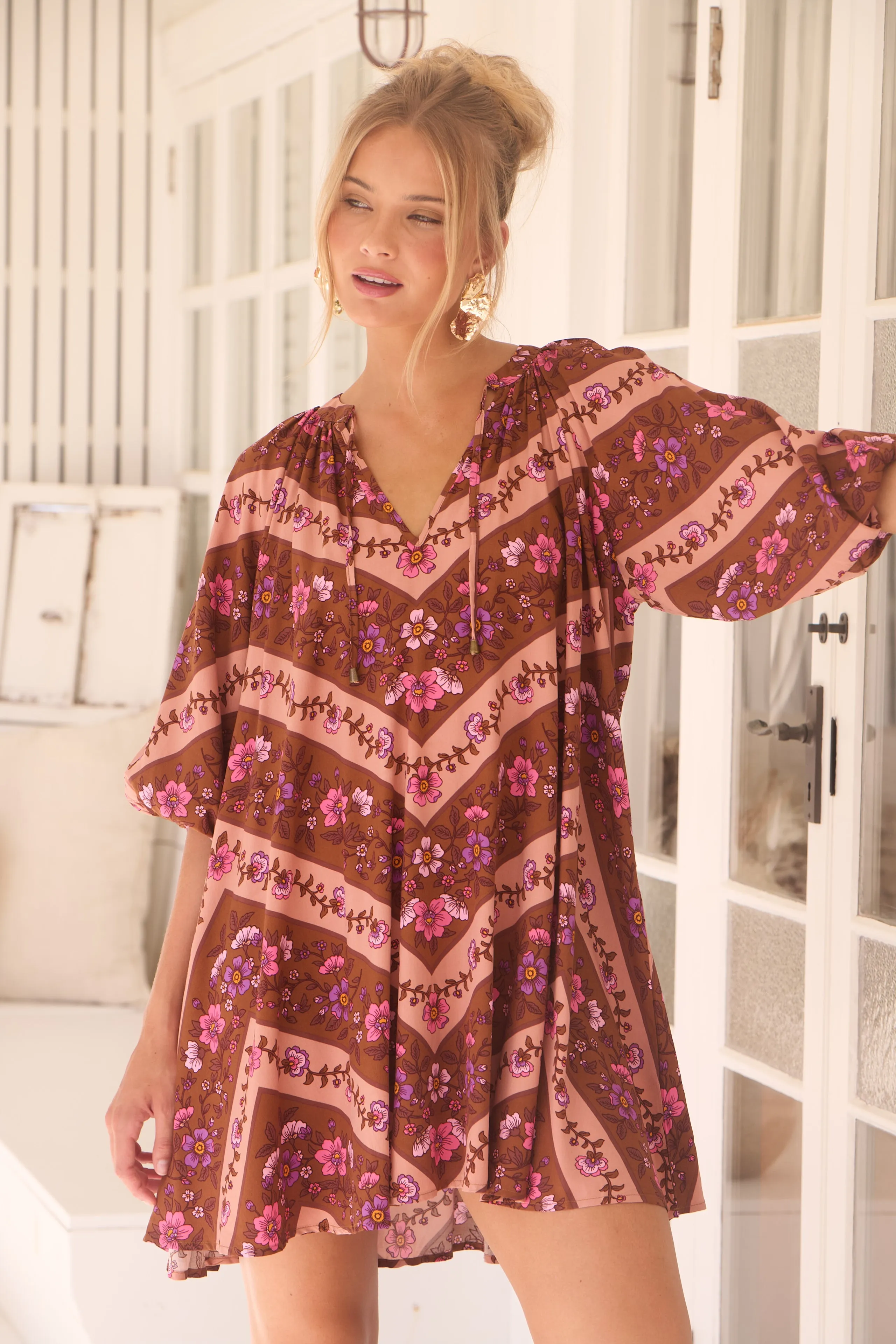 Savanna Print Cove Mini Dress