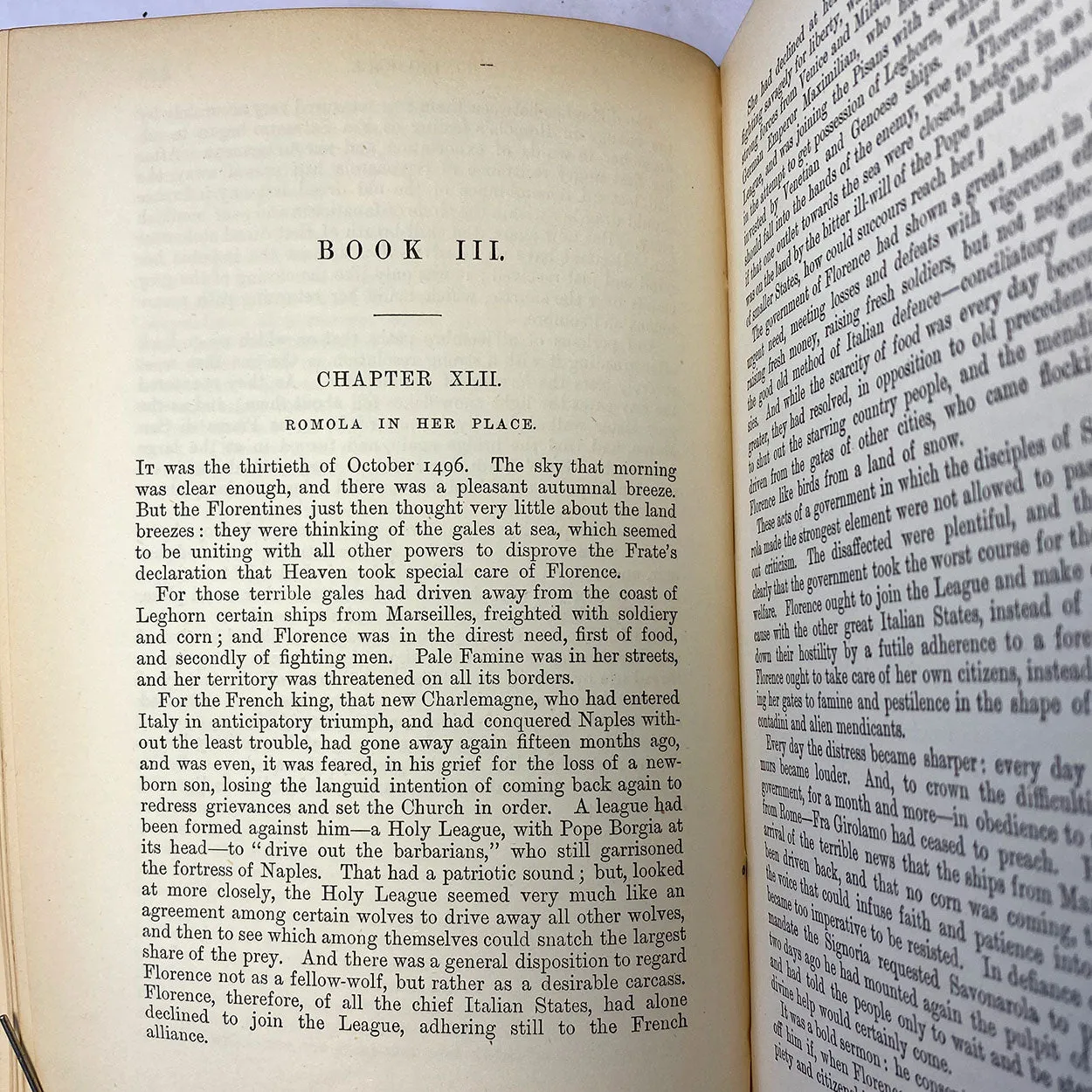 Set of Six English Leather Books: Works of George Eliot