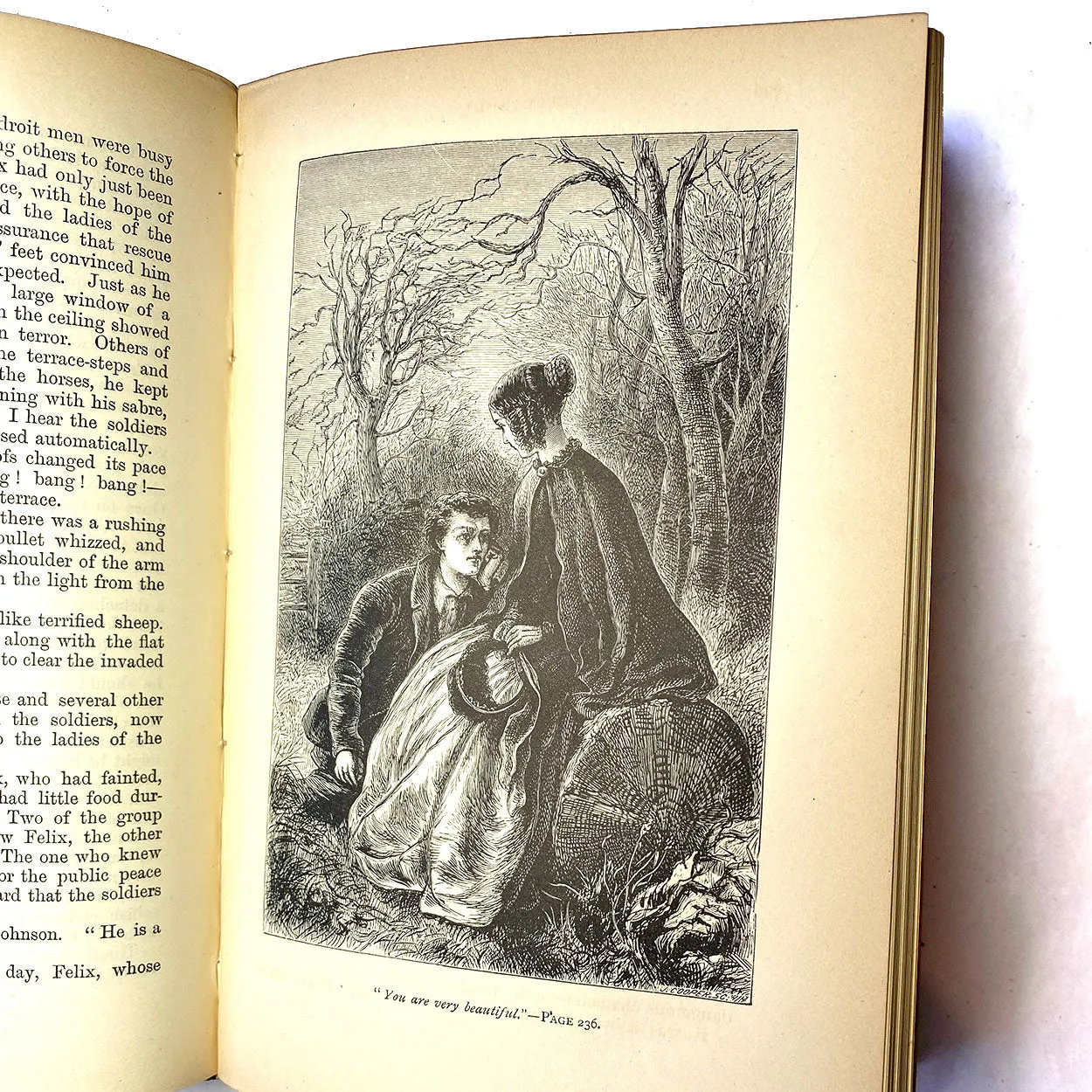 Set of Six English Leather Books: Works of George Eliot