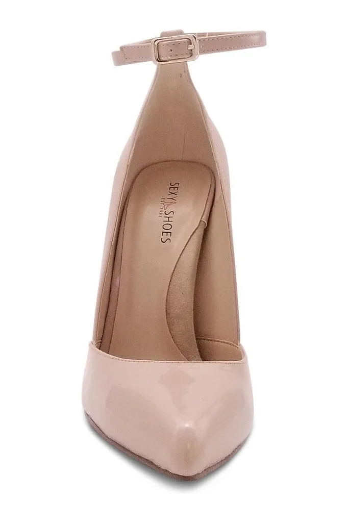 Sexy A-Line Ankle Strap Stiletto Pump